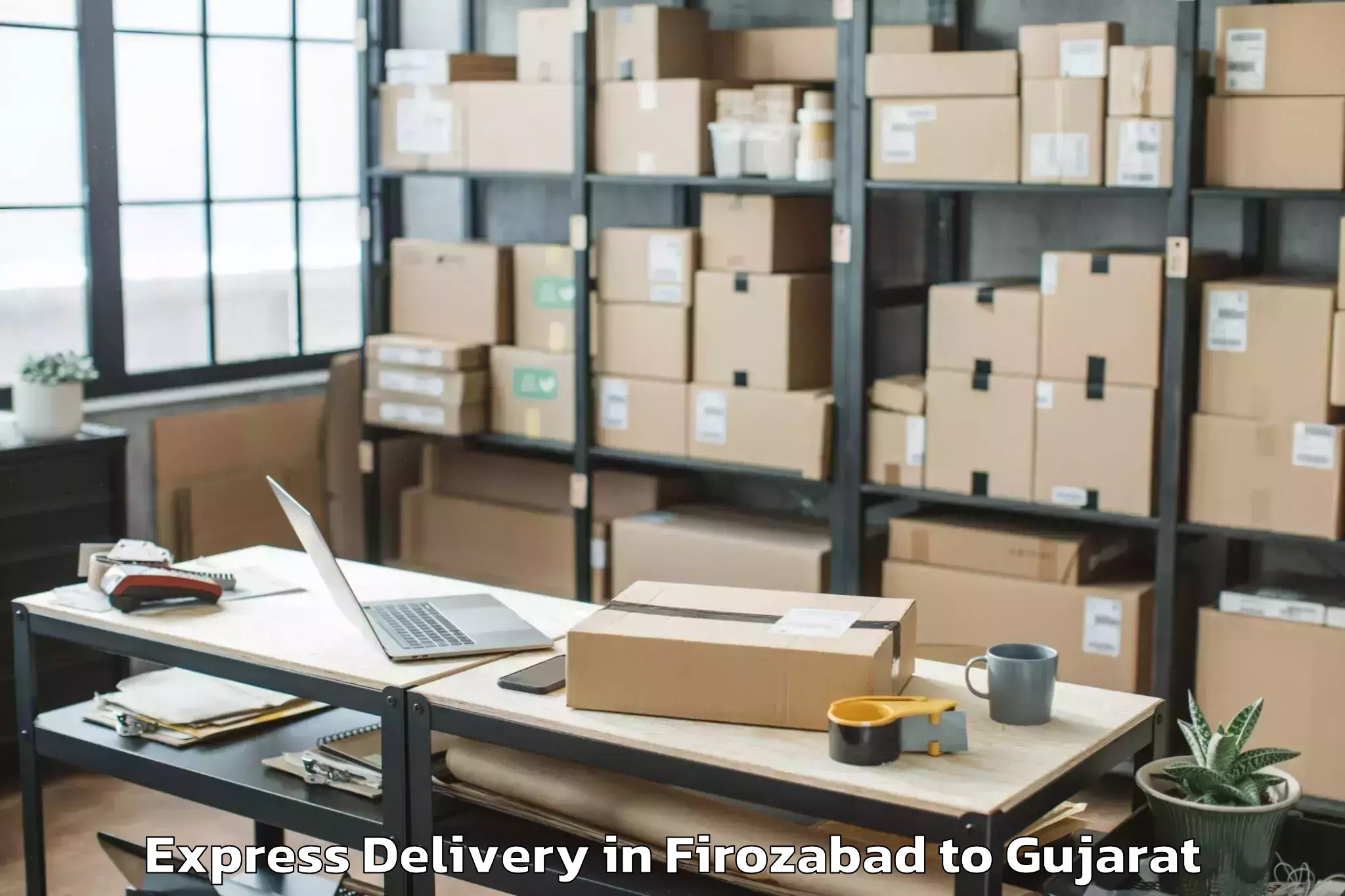 Top Firozabad to Rk University Rajkot Express Delivery Available